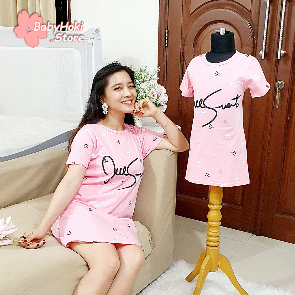 [371335] - Dress / Daster Couple Ibu Anak - Motif Love Juesuet
