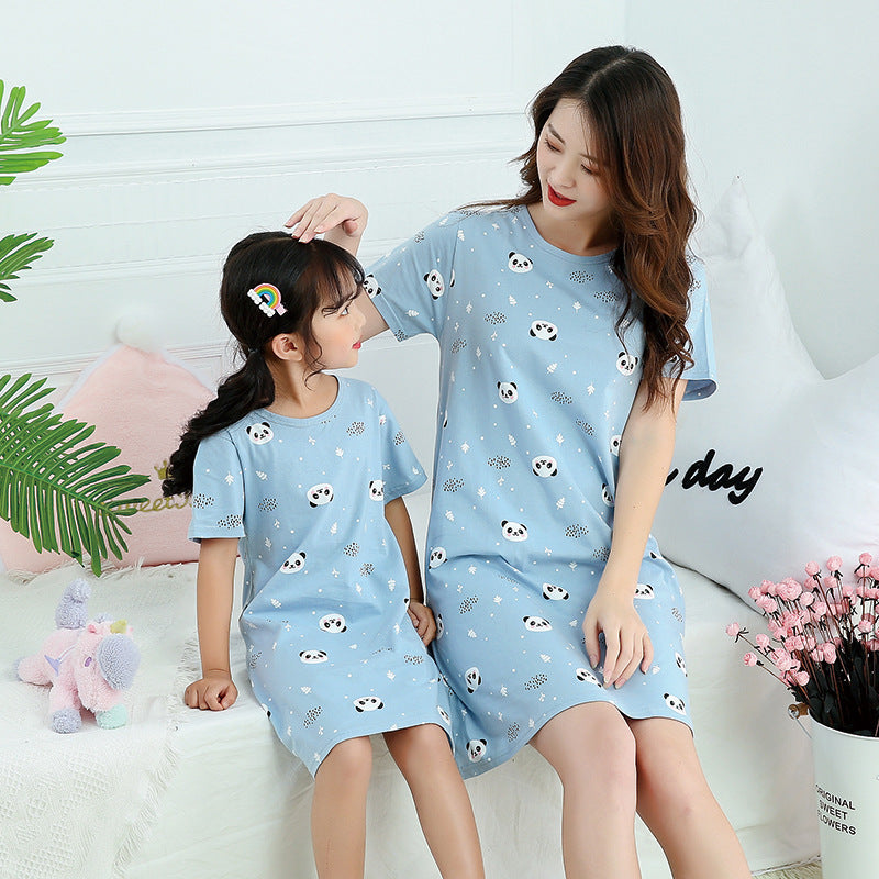 [371338] - Dress / Daster Couple Ibu Anak - Motif Adorable Panda