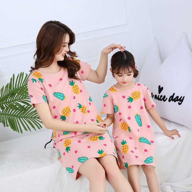[371343] - Dress / Daster Couple Ibu Anak - Motif Love Pineapple