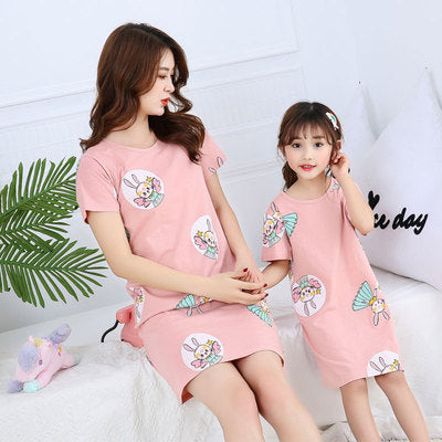 [371344] - Dress / Daster Couple Ibu Anak - Motif Rabbit Fairy