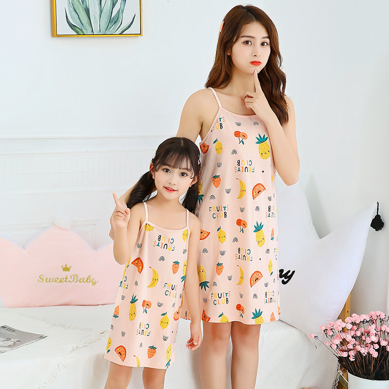 [371359] - Slip Dress / Daster Couple Ibu Anak - Motif Fruits Club