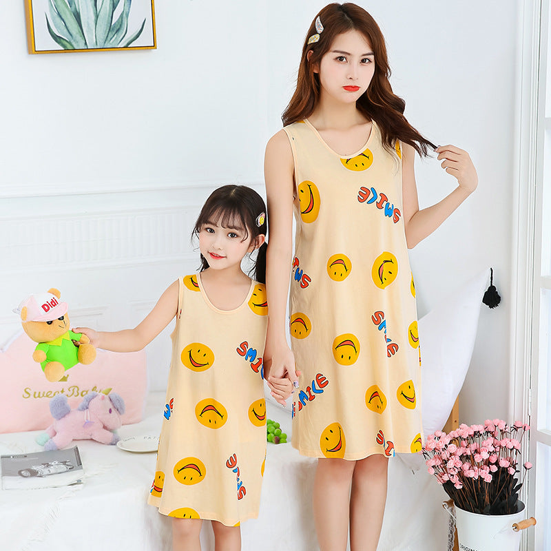 [371360] - Dress / Daster Couple Ibu Anak - Motif Smile Widely