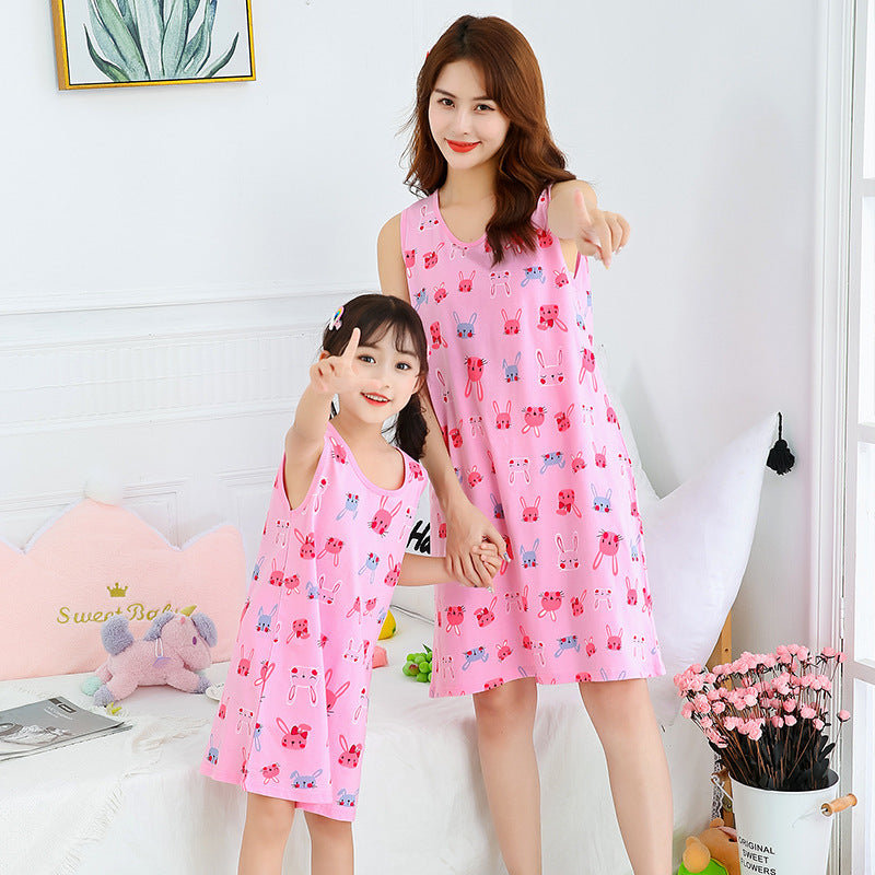 [371363] - Dress / Daster Kutung Couple Ibu Anak - Motif Shy Rabbit