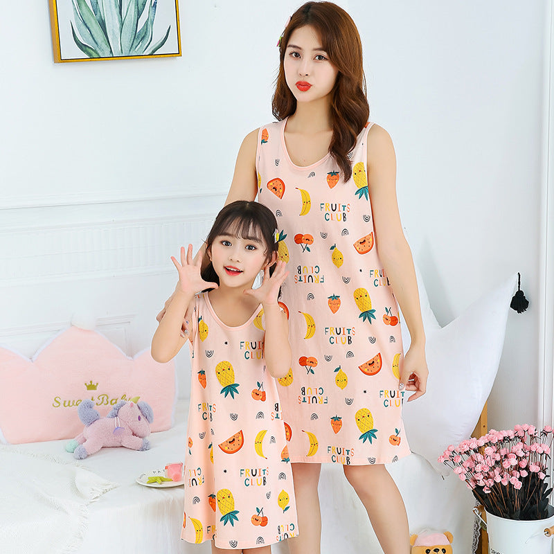 [371364] - Dress / Daster Kutung Couple Ibu Anak - Motif Fruits Club
