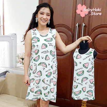 [371365] - Dress / Daster Kutung Couple Ibu Anak - Motif Sweet Watermelon