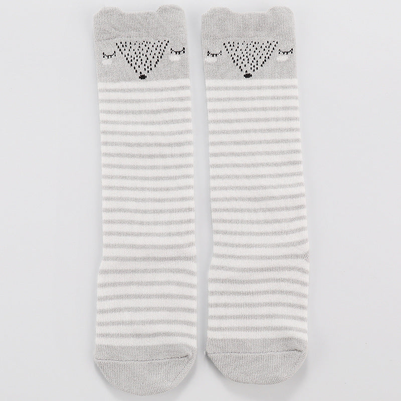 [374122] - Kaos Kaki Anak / Kaos Kaki Anak Unisex Import - Motif Animal Face