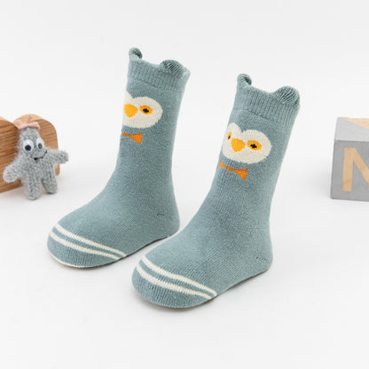 [375120-OWL] - Kaos Kaki Bayi Lucu / Kaos Kaki Anak Import - Motif Owl