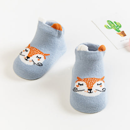[375122-WOLF] - Kaos Kaki Bayi Lucu / Kaos Kaki Anak Import - Motif Wolf