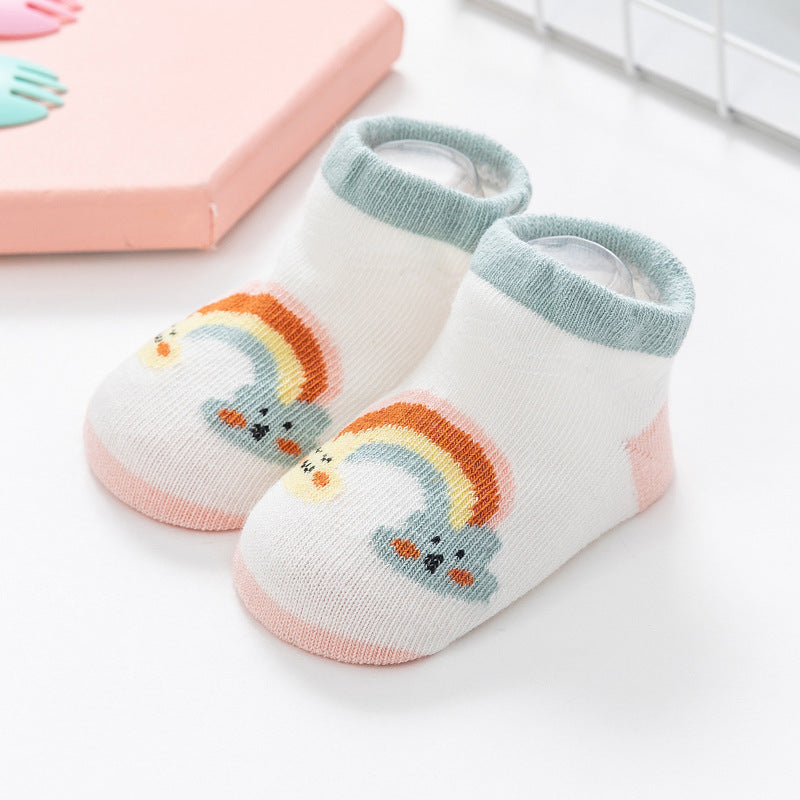 [375123-RAINBOW] - Kaos Kaki Bayi Lucu / Kaos Kaki Anak Import - Motif Rainbow