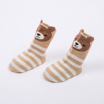 [375128-BEAR] - Kaos Kaki Bayi Lucu / Kaos Kaki Anak Import - Motif Bear