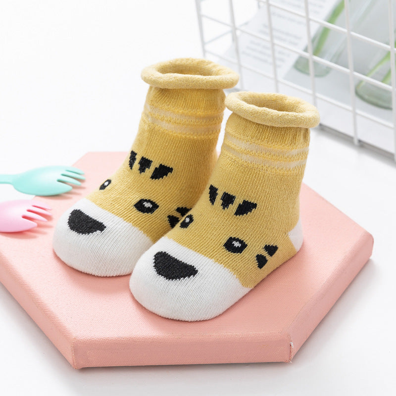 [375130-LION] - Kaos Kaki Bayi Lucu / Kaos Kaki Anak Import - Motif Lion