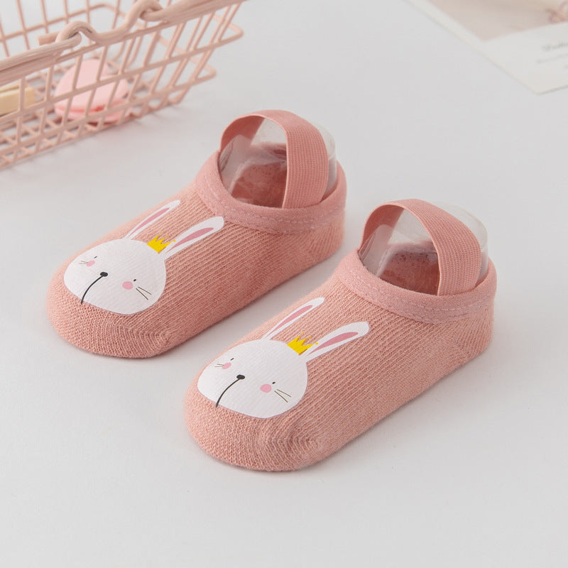 [375139-PEACH] - Kaos Kaki Bayi Lucu / Kaos Kaki Anak Import - Motif Rabbit Queen