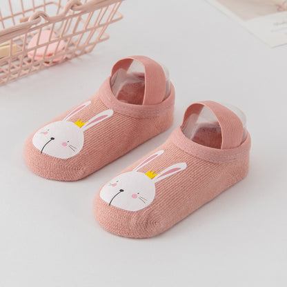 [375139-PEACH] - Kaos Kaki Bayi Lucu / Kaos Kaki Anak Import - Motif Rabbit Queen
