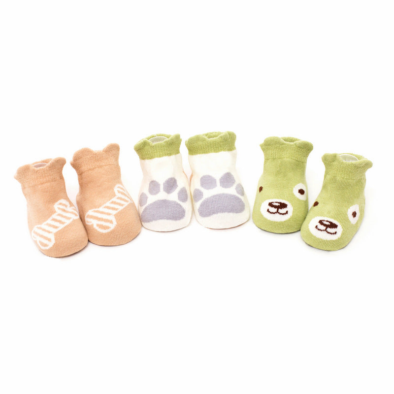 [375141-DOG BONES] - Kaos Kaki Anak 3 In 1 Lucu Import - Motif Dog Bones