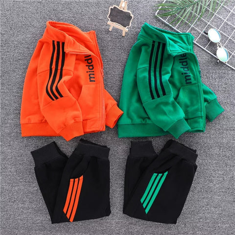 [119297] -Setelan Jaket Keren Anak - Motif Alphabet