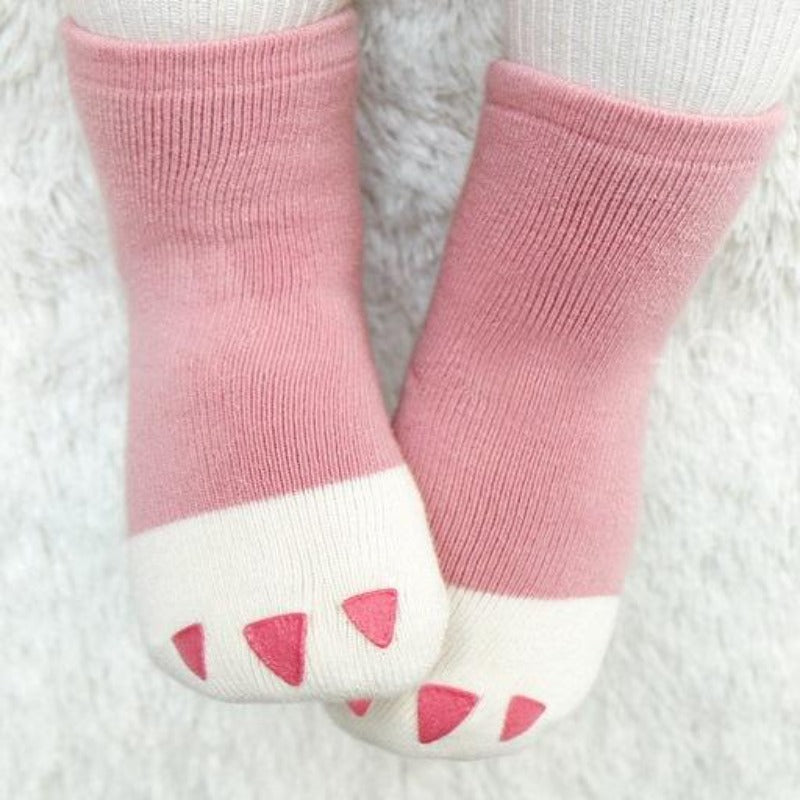 [375162-PINK] - Kaos Kaki Bayi Lucu / Kaos Kaki Anak Import - Motif Animal Foot
