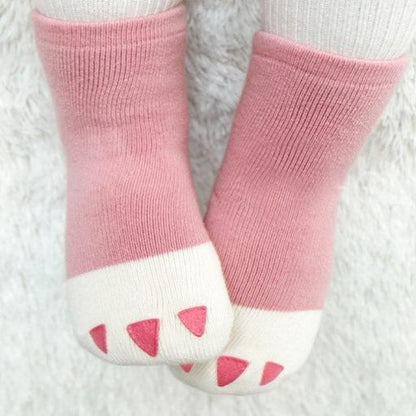 [375162-PINK] - Kaos Kaki Bayi Lucu / Kaos Kaki Anak Import - Motif Animal Foot