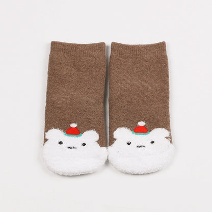 [375163-BEAR] - Kaos Kaki Bayi Lucu / Kaos Kaki Anak Import - Motif Bear