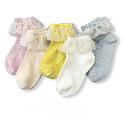 [376101-LACE] - Kaos Kaki Bayi Lucu / Kaos Kaki Anak Import - Motif Lace