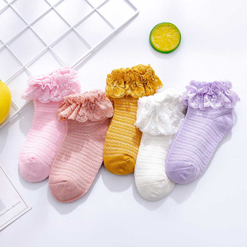 [376115] - Kaos Kaki Anak Lucu Import - Motif Lace