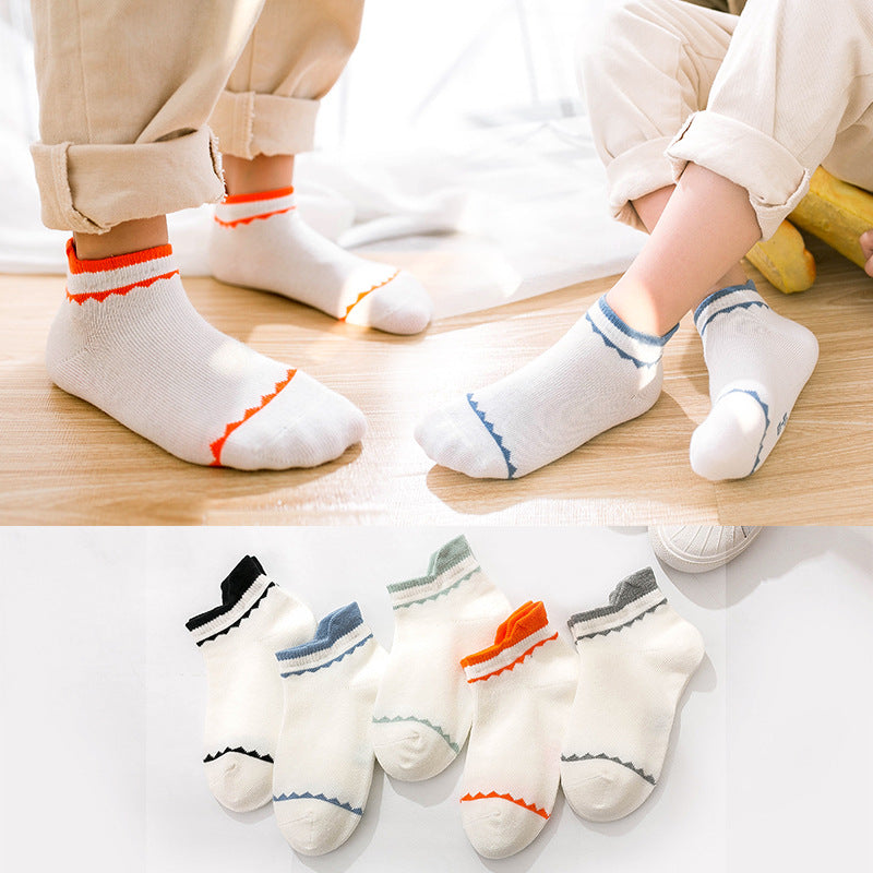 [376128] - Kaos Kaki Anak Import Lucu - Motif Sharp Lines