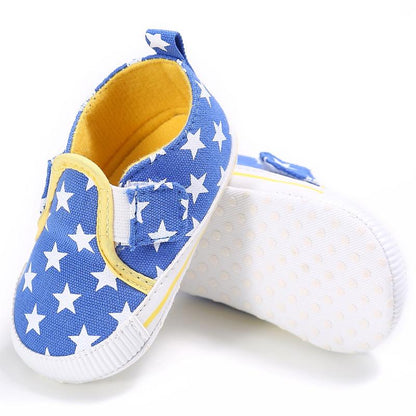 [105197-BLUE STAR] - [IMPORT] Sepatu Bayi Prewalker Kets Sneakers USA Star [B9120]
