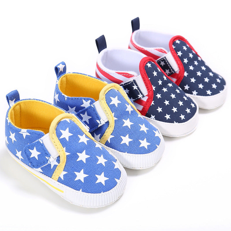 jual [105197] - [IMPORT] Sepatu Bayi Prewalker Kets Sneakers USA Star 0 - 18 Bulan [B9120] 