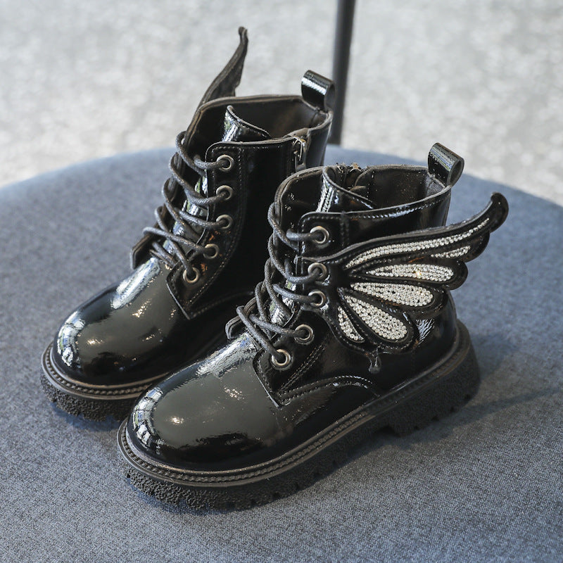 [381221] - Sepatu Boots 3D Import Anak Perempuan - Motif Fairy Wings8
