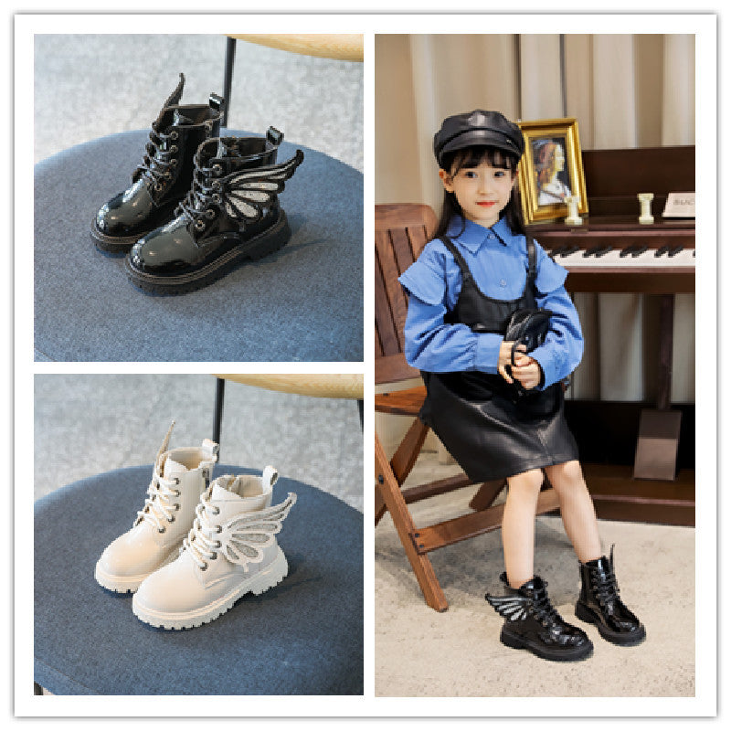[381221] - Sepatu Boots 3D Import Anak Perempuan - Motif Fairy Wings8
