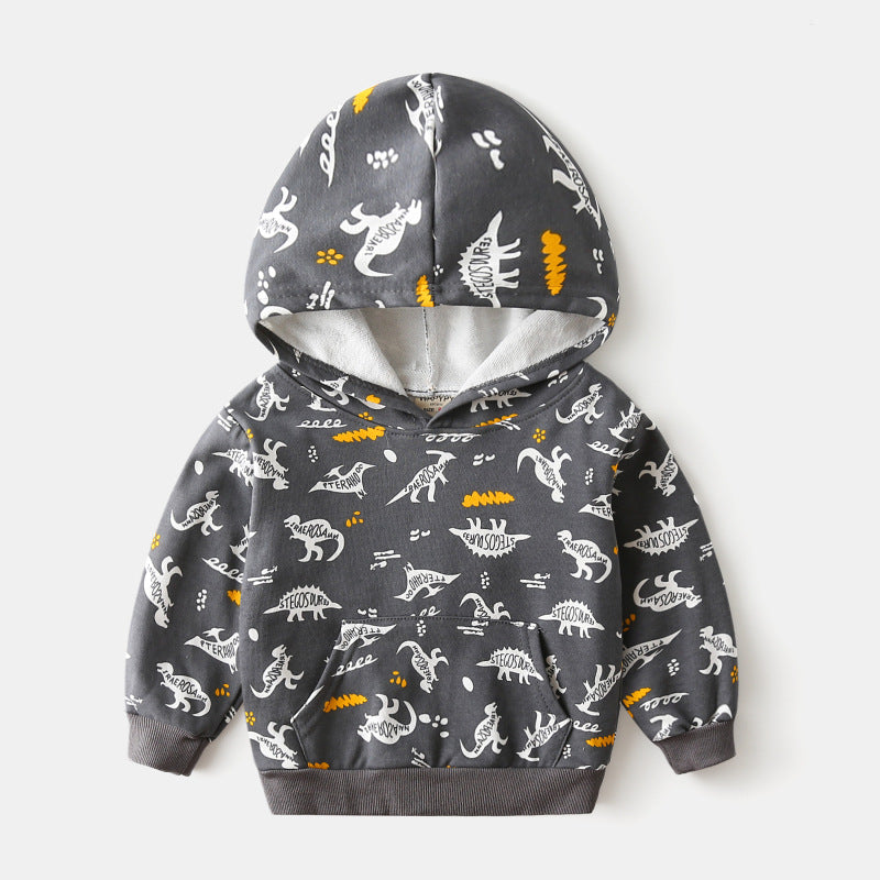 [383121] - Jaket Hoodie Atasan Anak - Motif Name Dino