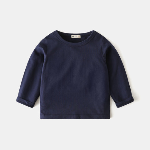 [383130-NAVY] - Baju Atasan Polos Anak - Motif Casual Color