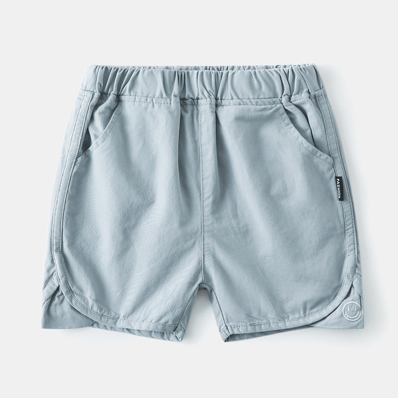 [383173] - Celana Pendek Chino Santai Anak Laki-Laki - Motif Plain Smile