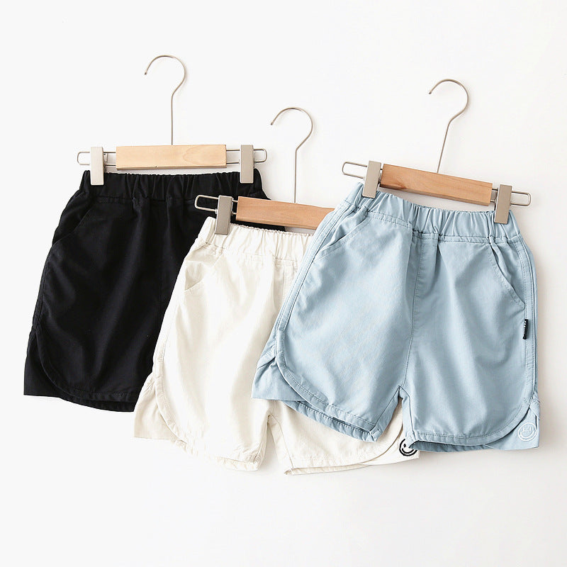 [383173] - Celana Pendek Chino Santai Anak Laki-Laki - Motif Plain Smile