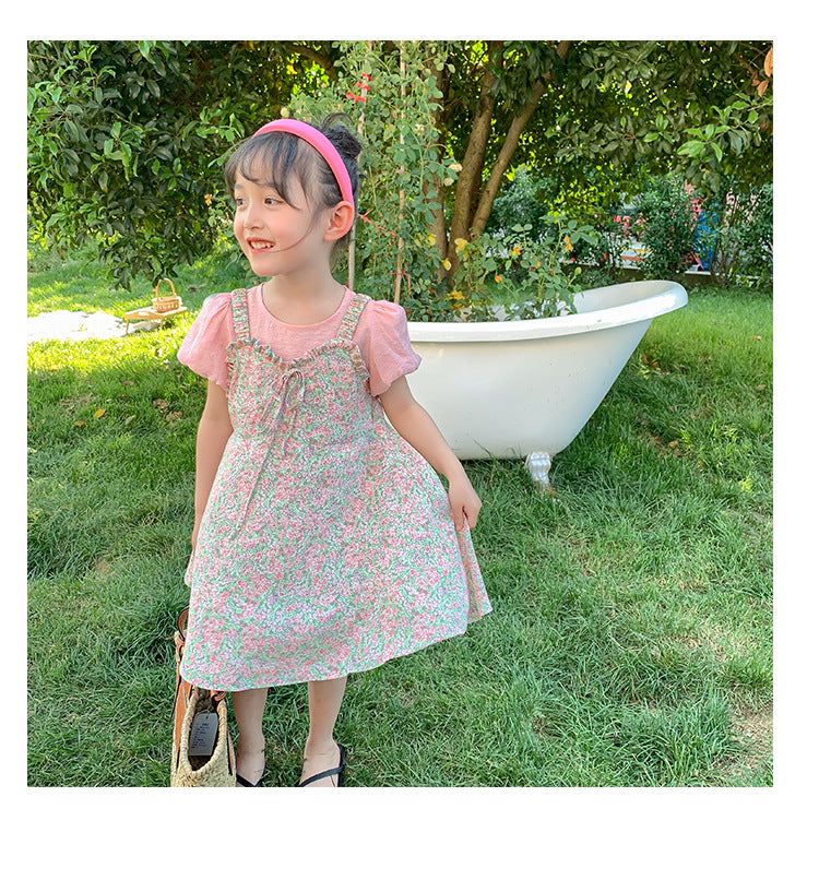 [363483] - Setelan Overall Anak Fashion Trendy - Motif Field Sunset