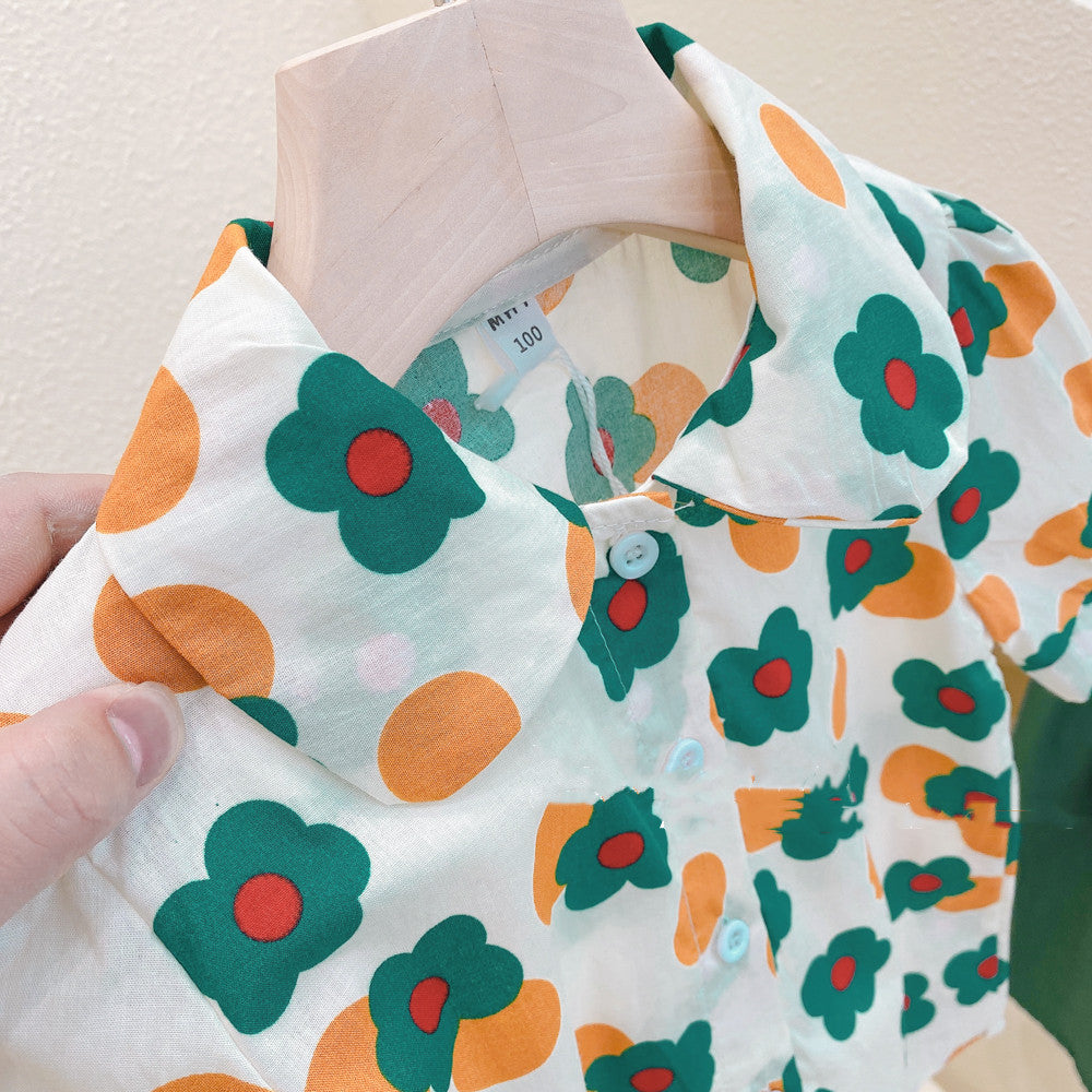 [363477] - Setelan Anak Fashion Trendy - Motif Round Flower
