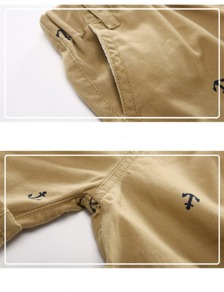 jual [119121-KHAKI] - Celana Pendek Anak Kekinian - Motif Jangkar [B2146] 