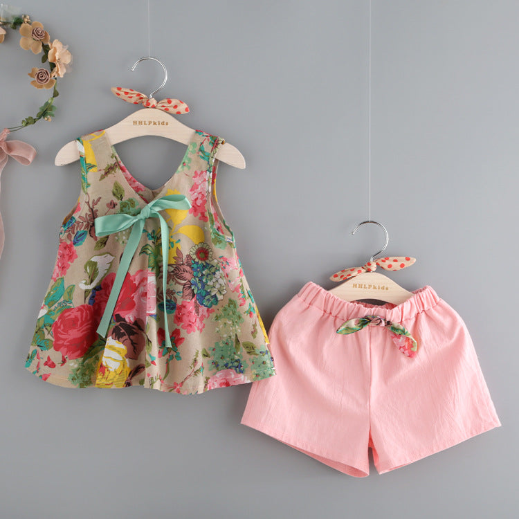 [363315] - Setelan Fashion Anak Perempuan - Motif Blooming Flower