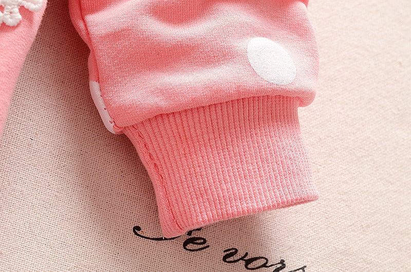 jual [102140] - Jaket Renda Polka Anak Perempuan 9 Bln - 3 Thn - Color Pastel [B1005] 