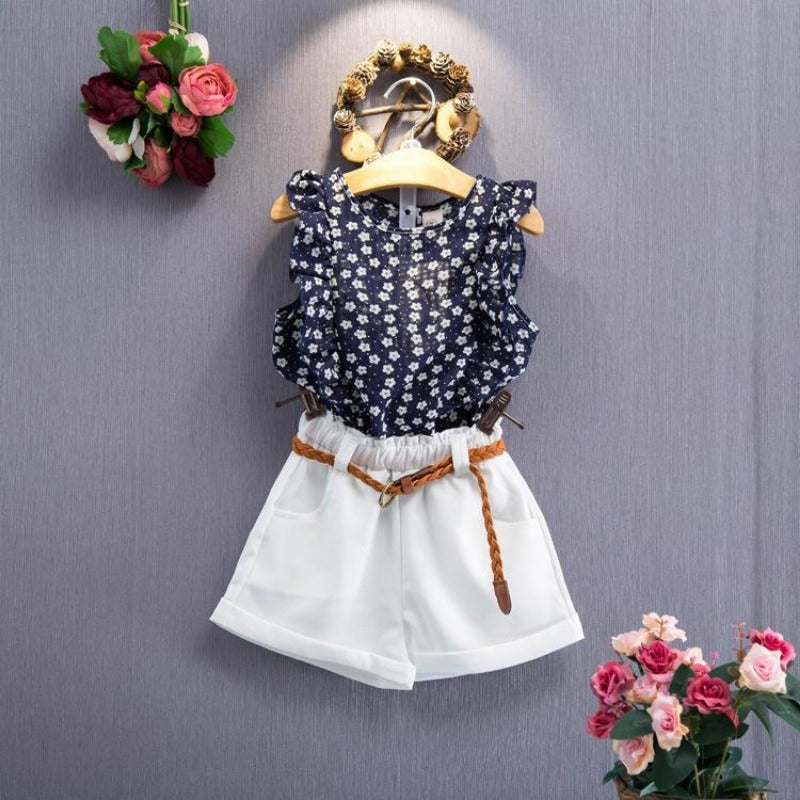 [363148] - Setelan Fashion Anak Perempuan Import - Motif Star Flower
