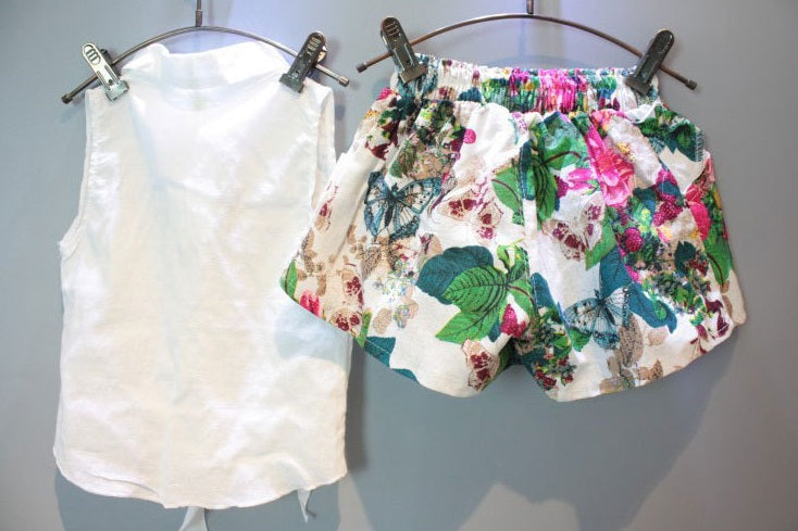 [363144] - Setelan Fashion Anak Perempuan - Motif Butterfly Flower Pattern
