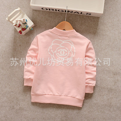 jual [102134] - Jaket Cardigan Anak Perempuan 1-4 Tahun - Motif Flower Rose [B1043] 