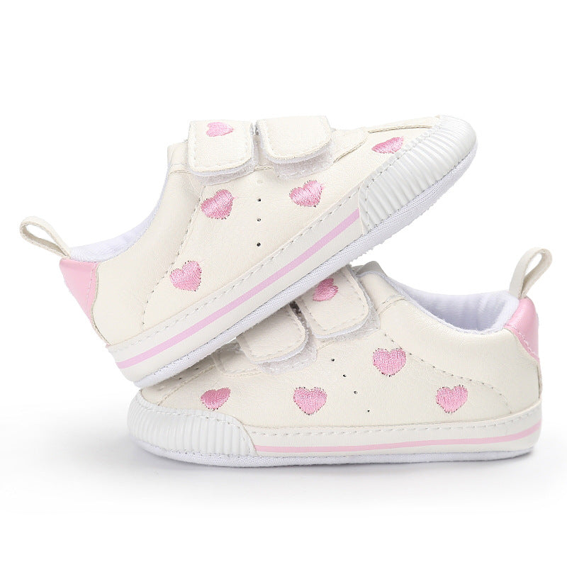 [105245-PINK] - Sepatu Bayi Prewalker / Baby Shoes - Motif Small Love