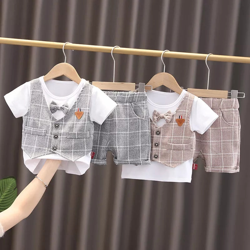 [368437] - Setelan Kemeja Fashion Anak - Motif Tartan Plaid
