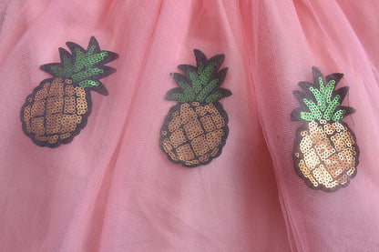 [363191] - Setelan Fashion Trend Anak Perempuan - Motif Embossed Pineapple