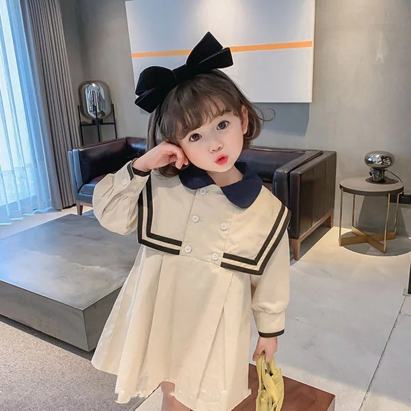 [507339] - Dress Fashion Anak Perempuan - Motif Japanese Collar