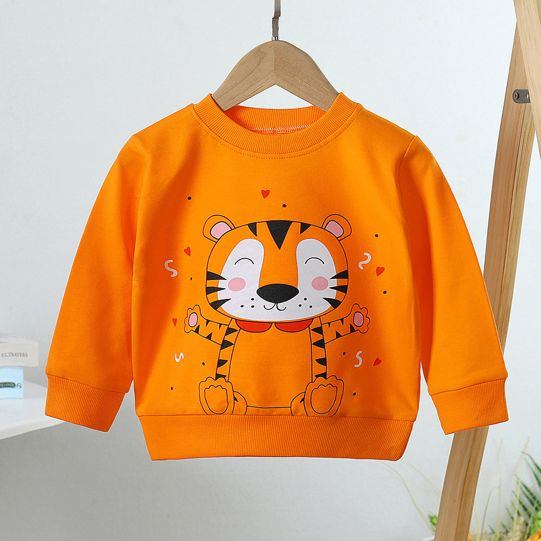 [505124] - Baju Atasan Sweater Import Anak Trendi - Motif Happy Tiger
