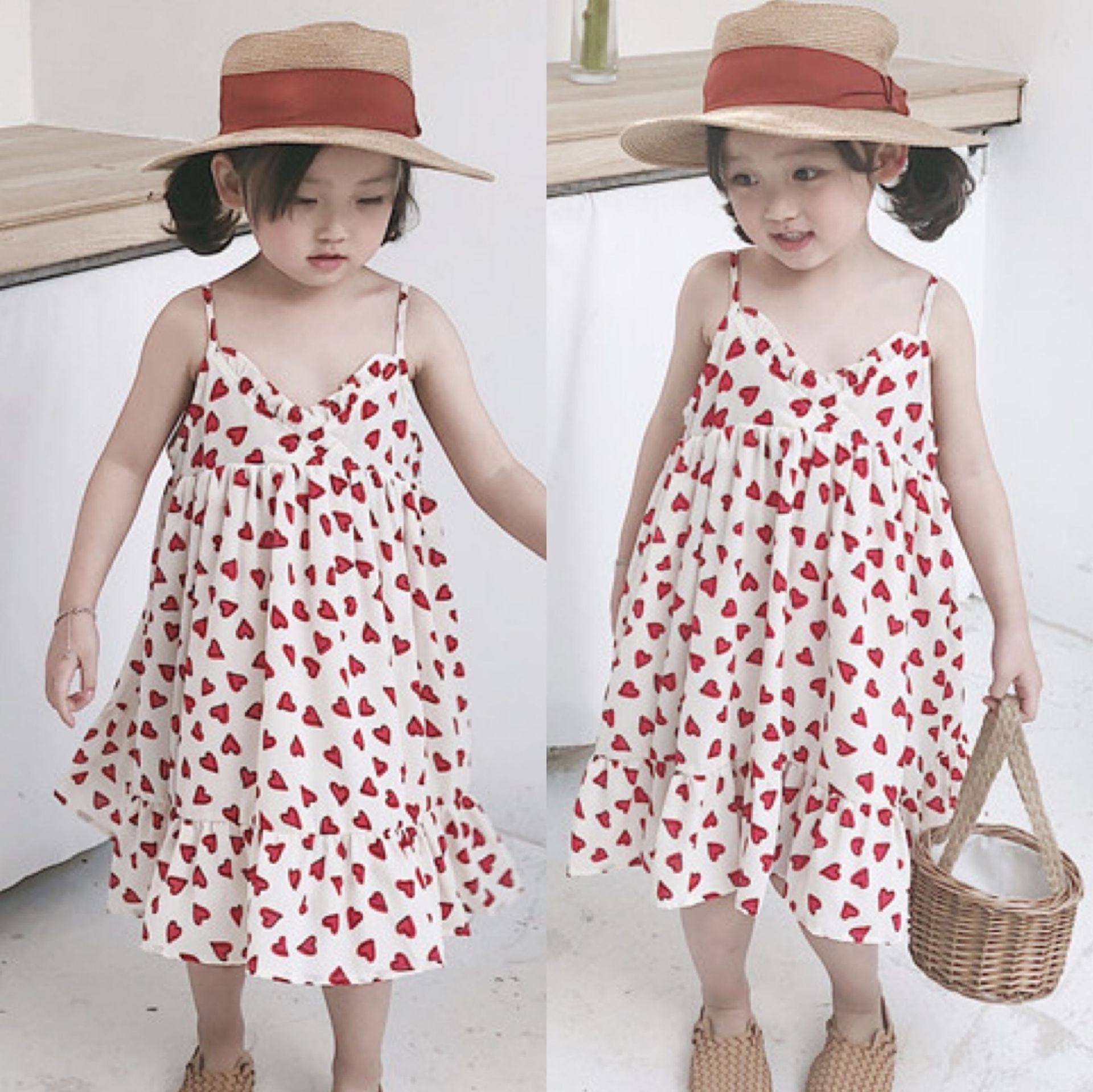 [507184] - Dress Kutung Fashion Anak Perempuan - Motif Love Love