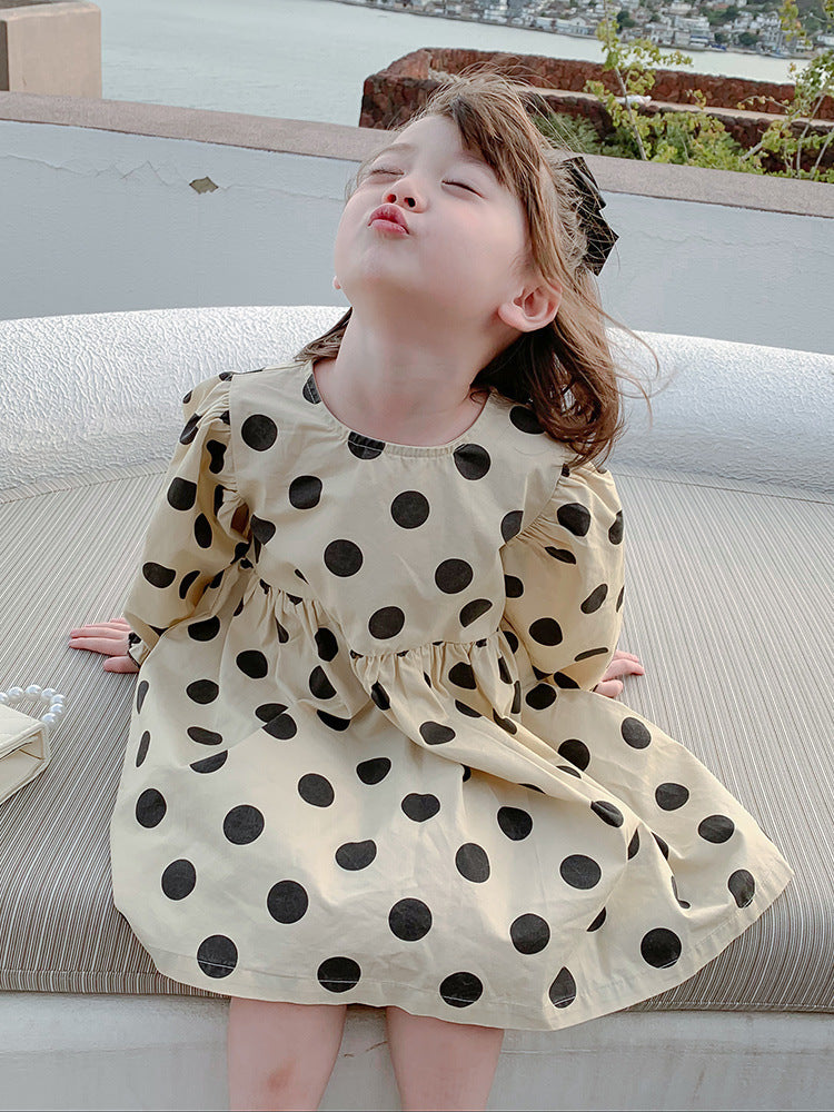 [507213] - Dress Fashion Anak Perempuan - Motif Big Polka Dot