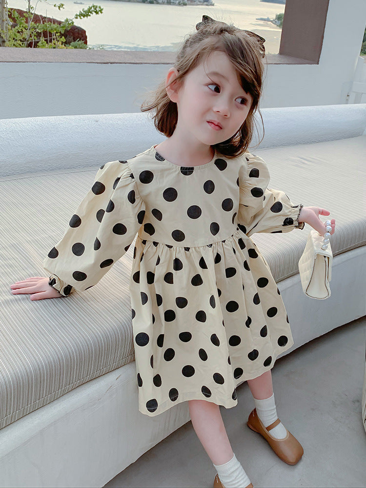 [507213] - Dress Fashion Anak Perempuan - Motif Big Polka Dot
