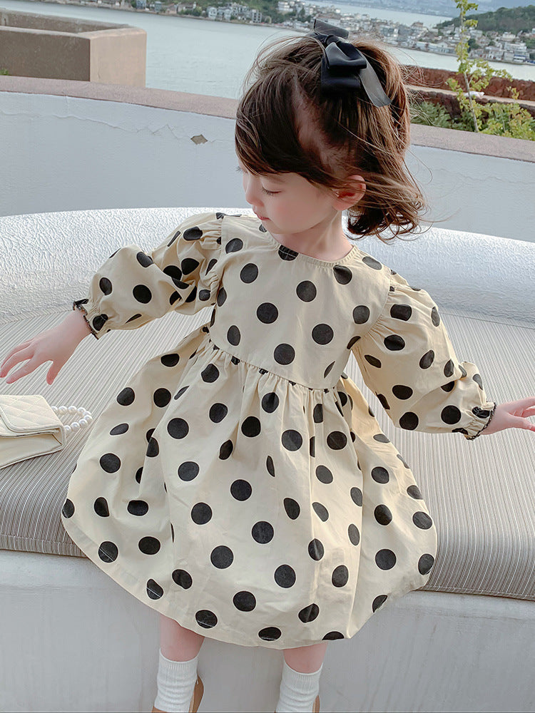 [507213] - Dress Fashion Anak Perempuan - Motif Big Polka Dot